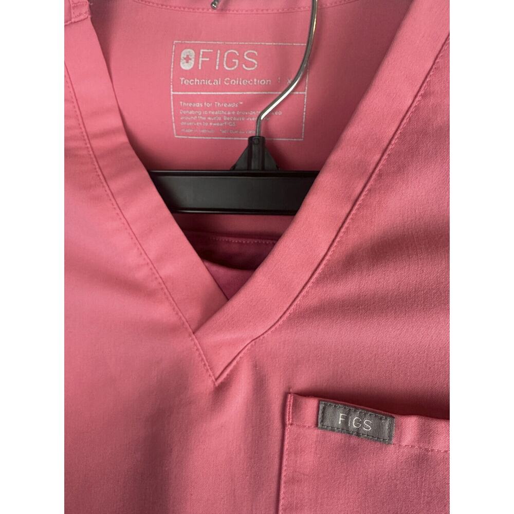 FIGS Catarina One Pocket Top Zamora Jogger Pants Limited Edition Neon Pink XS - Picture 7 of 16
